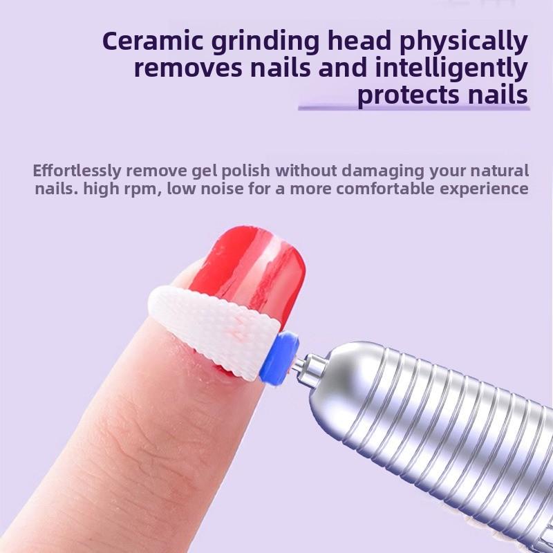 Electric Nail Drill and Equipment Tool Kit Nail Grinder Quick Nail Remover Bass Fully Automatic Rechargeable Mini