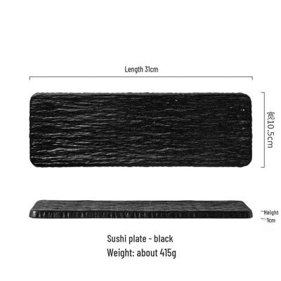 Japanese Style Rectangular Sushi Plate