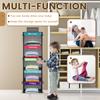 5-Shelf Weekly Clothes Organizer Kids Daily Shelf Hanging Closet Organizer Days of The Week Hanging Storage Shelves for Kids
