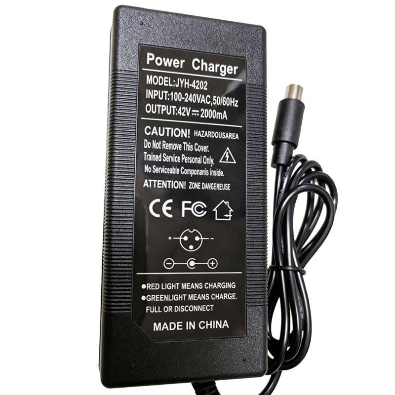 DC42V 2A Lithium Battery Charger 36V For Xiaomi M365 36V Lithium Battery Group 8AH 10AH 12AH 20AH Smart Fast Charge EU US Plug