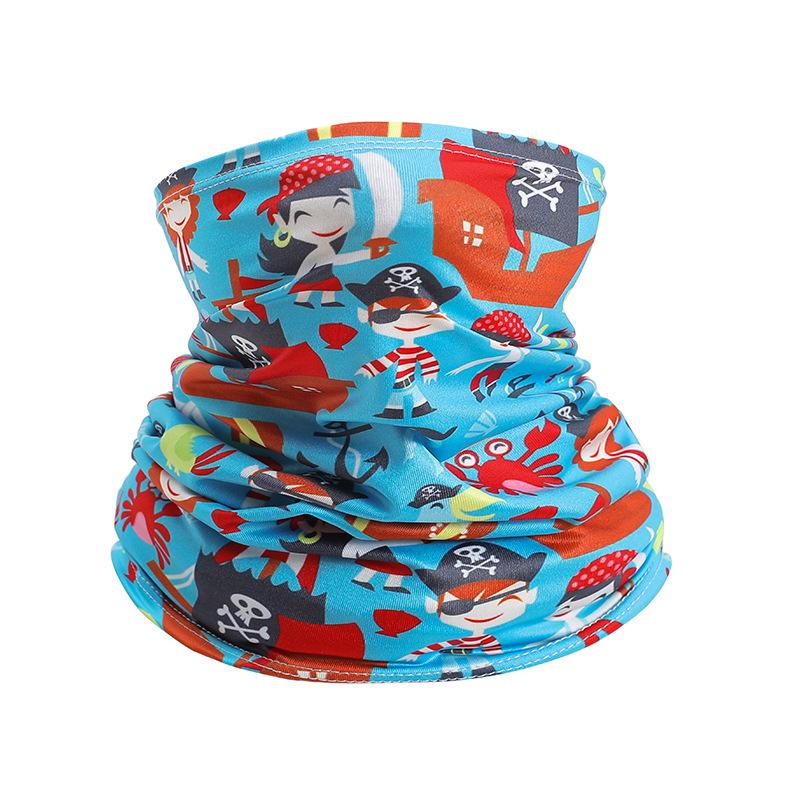 Dziecięcy Lodowy Chustogrzbiet Lato Dzieci Twarz Szyja Osłona Przeciwsłoneczna Kołnierz Gaiter Bandana Szalik Pyłoszczelny Sporty Zewnętrzne Nakrycie Głowy Szaliki
