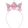 Kids' 2-6Y Flower Crown Hairband Sparkle Girl's Headbands Cute Princess Hair Band  Hair Accessory