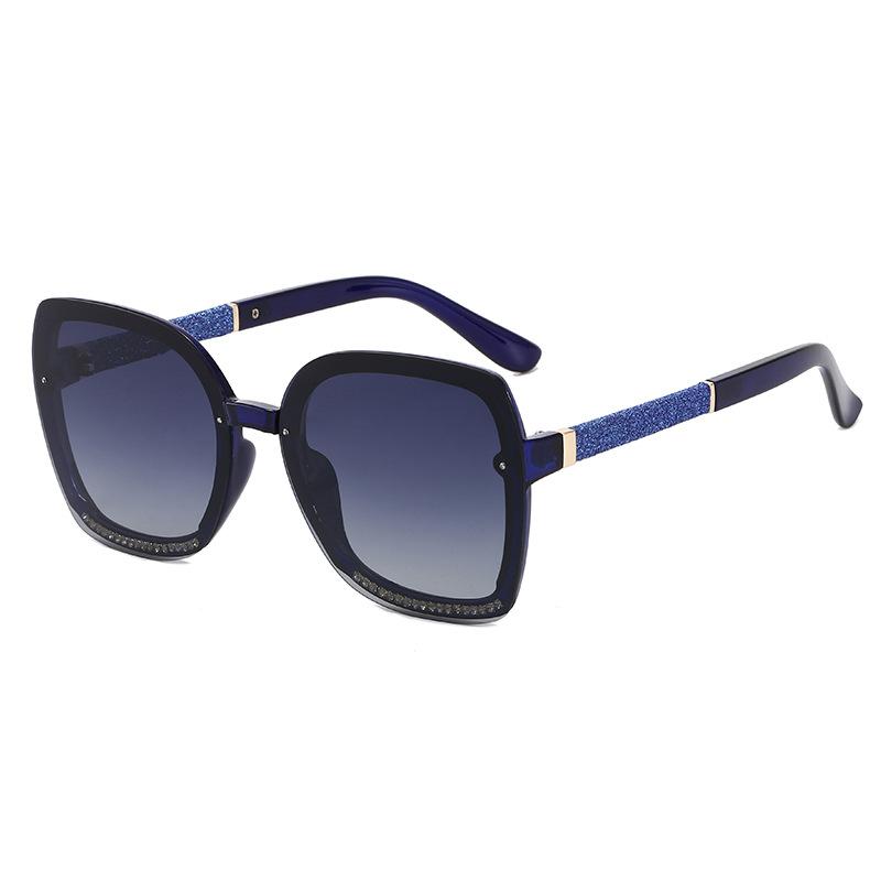 Xiaoxiang Polarized Sunglasses Women S Diamond-Encrusted Fashion Sunglasses Round Face Thin Driving Glasses polarized sunglasses