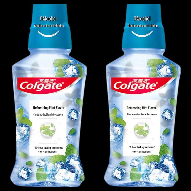 Colgate Peppermint Mouthwash Twin Pack