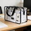 With Handle Transparent Storage Bag Sturdy Zipper Transparent Handbag New File Organizer Pouch