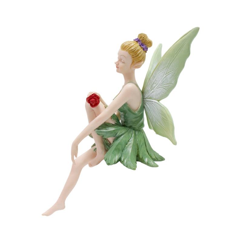 Butterfly Flower Fairy Statue, Resin Garden Fairy Ornament, Outdoor Courtyard Terrace Landscape Decoration