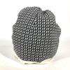 FENDI FXQ056 Zucca logo beanie hat knit hat knit cap Knit hat wool Black/White