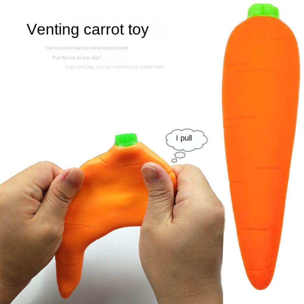 Vegetable Carrot Squeezing Toy Carrot Carrot Pinch Toy Anti Pressure Toy Boys Girls