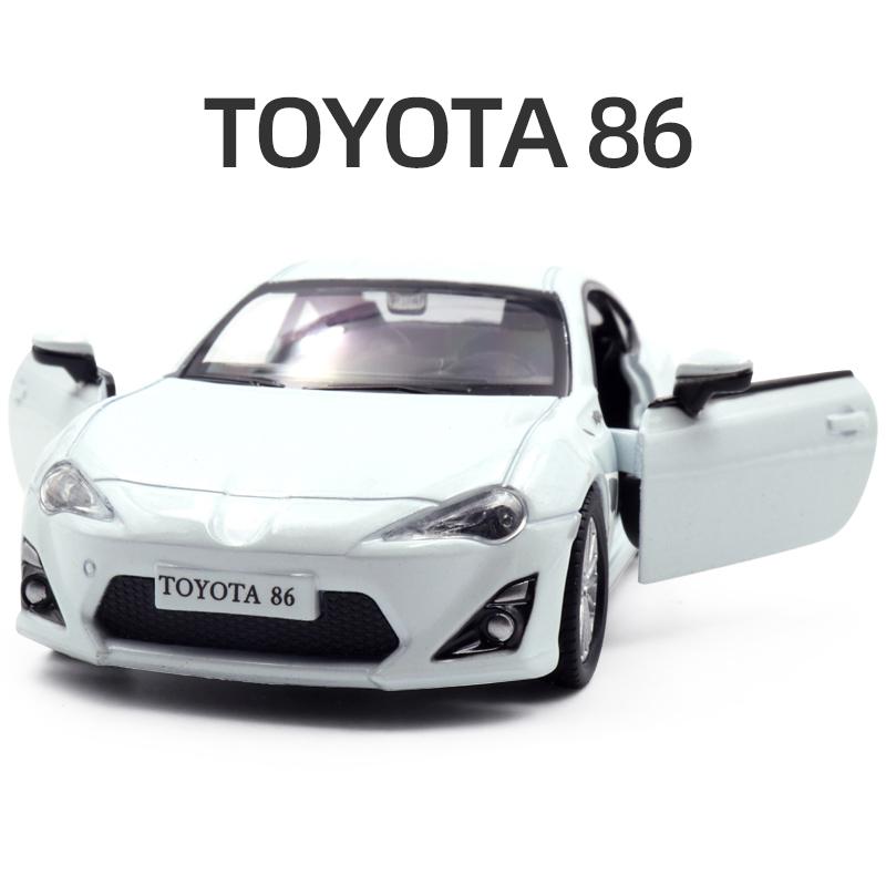 1/36 Toyota 86 Alloy Diecast Car Model Toy 2 Doors Opened Pull Back Cars Birthday Gifts For Children Adult Collections
