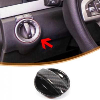 ABS Carbon Fiber Inner Headlight Switch Button Knob Cover Trim For Pontiac G8