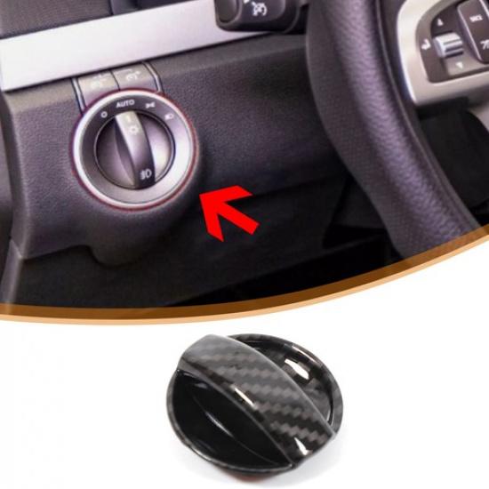 ABS Carbon Fiber Inner headlight switch button knob cover Trim For Pontiac G8