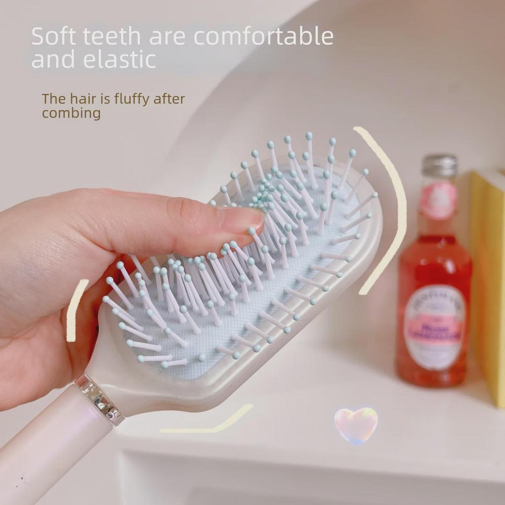 Perie de păr portabilă antistatică pentru masaj sirenă perlat