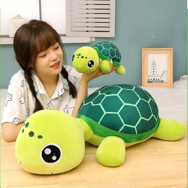 Niedliches und kuscheliges Plüsch-Meeresschildkröten-Spielzeug mit großen Augen Perfektes Geschenk für Kinder!