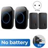 60 Ringtones Wireless Doorbell 150M Range Through Wall Signal Door Bell Chime Remote Control Plastic Self Powered Doorbell