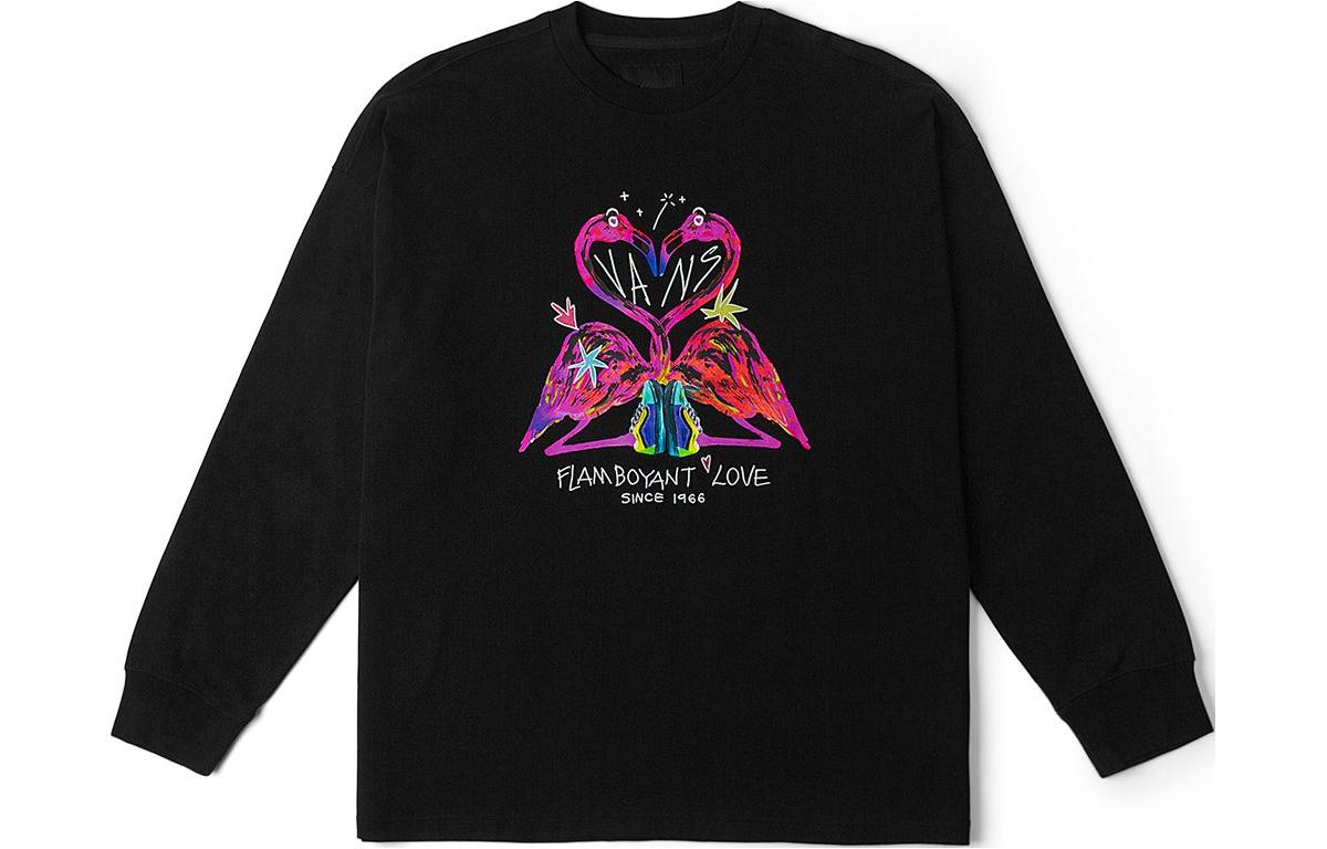 Vans Drop Shoulder Sleeve T-Shirt Unisex Black VN000NDKBLK M