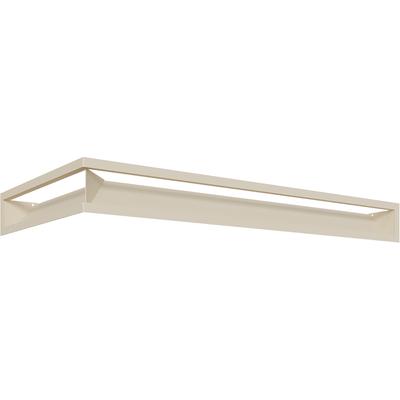 Lüftungsabdeckung LUFT Ecke rechts 40x80x9 creme Slim