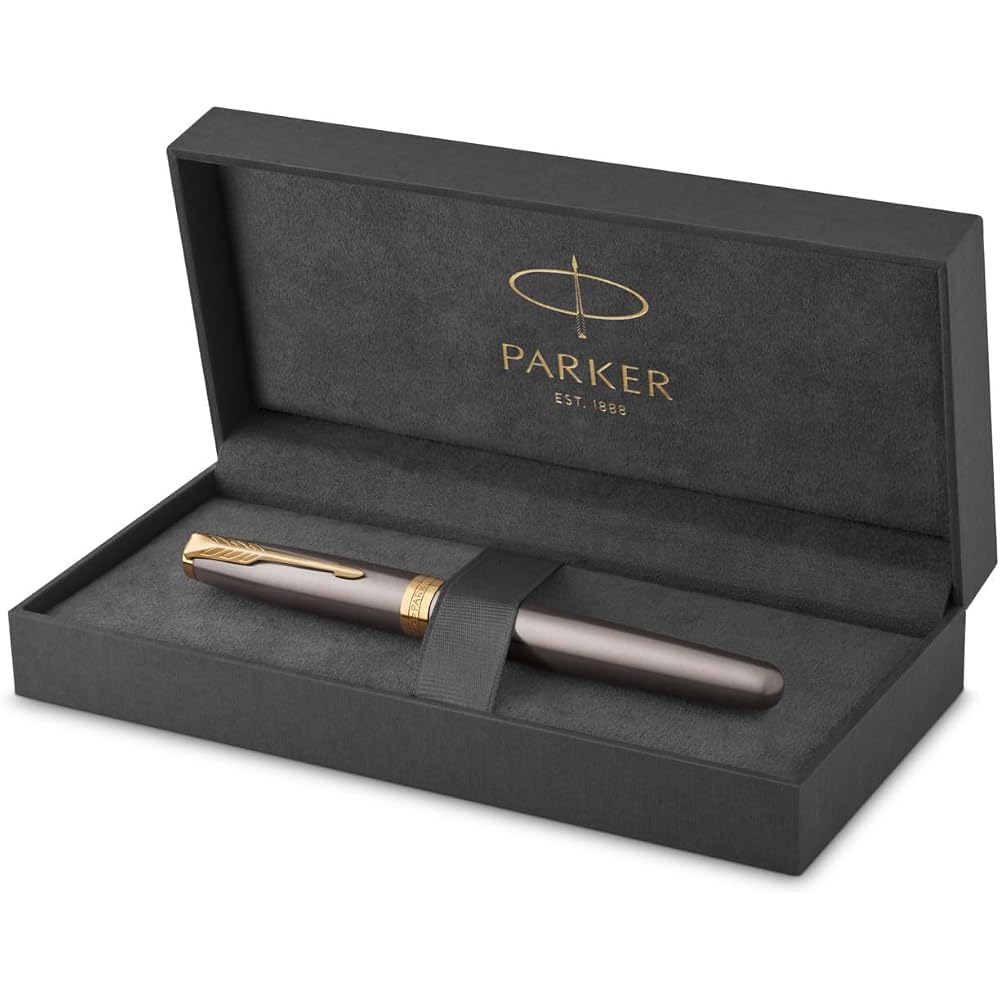 PARKER Parker Fountain Pen Sonnet Gray GT Fine Print Gift Box Gift Present Premium Genuine Import...