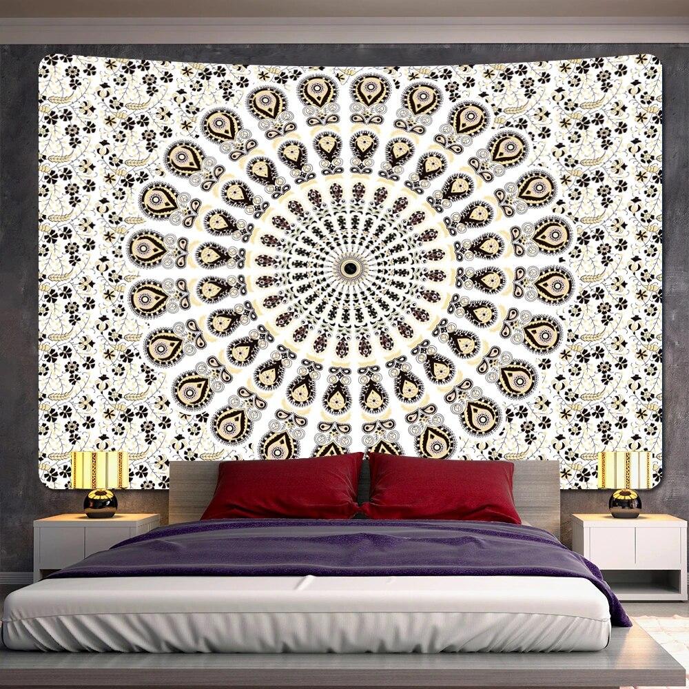 Indian Tapestry Home Decor Fantasy Mandala Tapestry Hippie Bohemian Decor Yoga Sheet Quilt Cover Yoga Mat