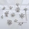 White Rhinestone DIY Hotfix Adhesive Fabric for Crystal Ornaments & Shoe Box Decorations