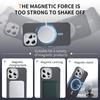 For iPhone 12 Pro/12 Case with Lens Kickstand Matte Phone Back Cover Compatible with MagSafe