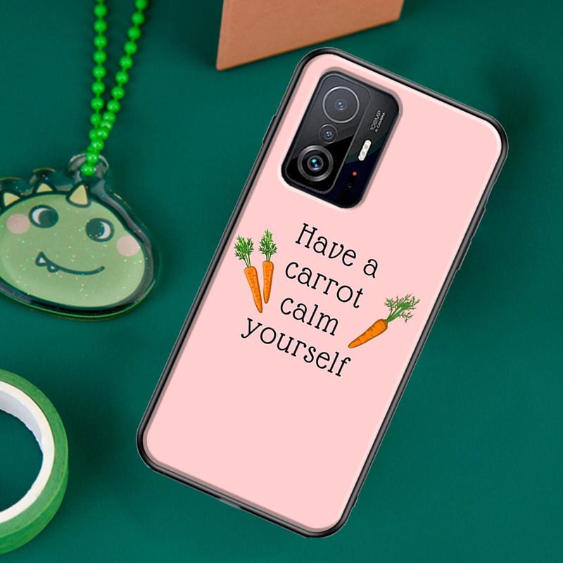 Funda con diseño de zanahoria y verduras para POCO F5 X5 X3 Pro X4 F4 GT F3 M5s C40, funda para Xiaomi 13 12 Lite 11T 12T Pro 12X