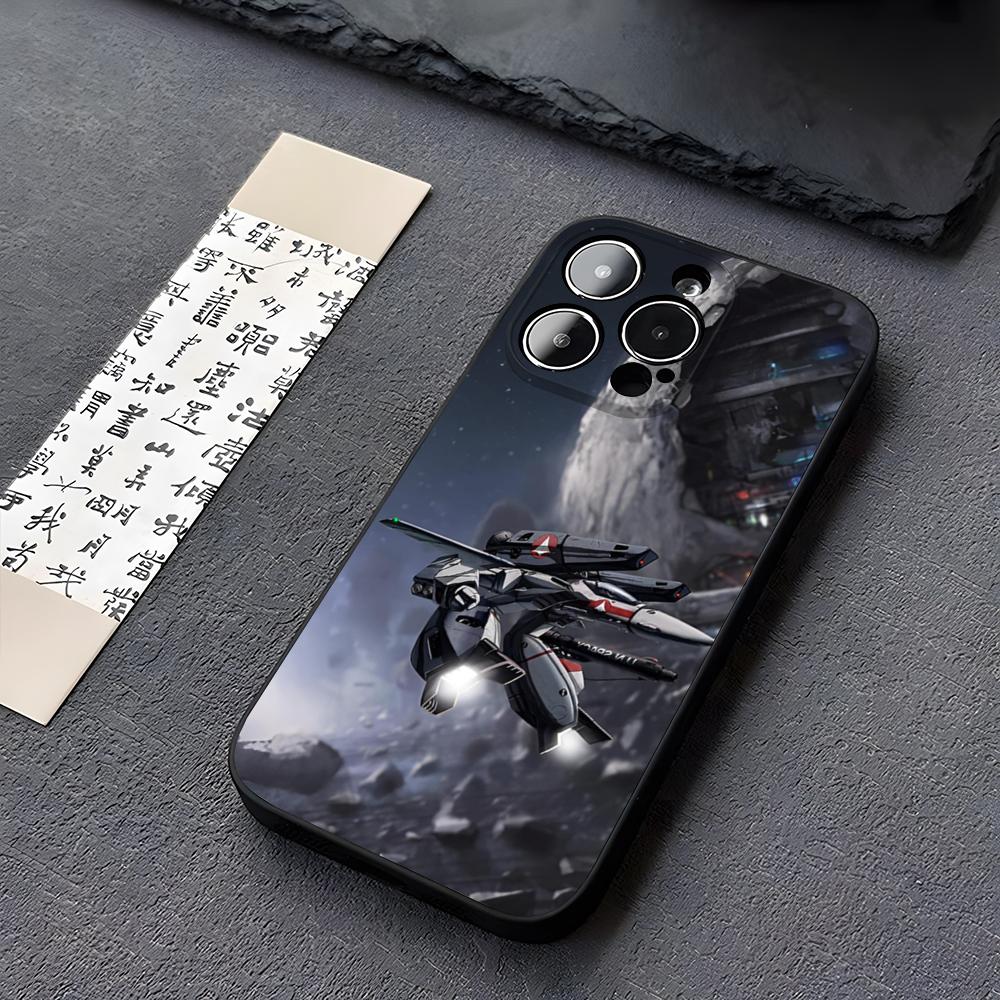 R-Robotech Robert Macross Phone Case Funda For Iphone 13 17 16 11 15ProMax 14 12 Pro Xs Max Mini Xr X 7 8 6 6s Plus Covers