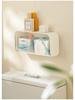Wall-Mounted Divided Plastic Storage Box for Home and Dormitory Essentials