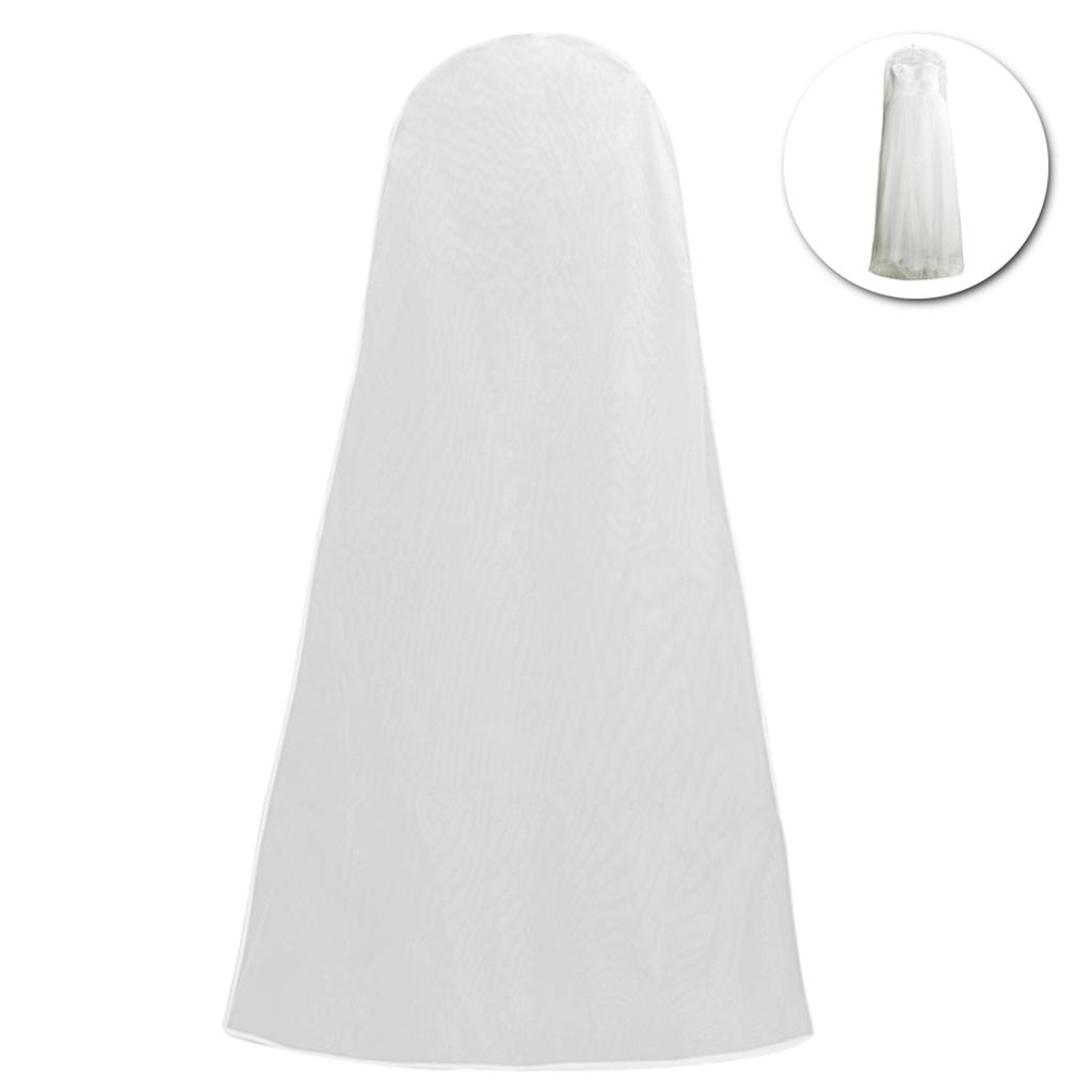 Buy 1pc Bridal Garment Bag Transparent Breathable Dust Cover Dress Bag