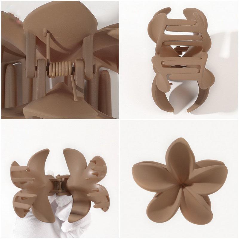 8CM Boho Flower Hair Clip for Women Hawaiian Gradient hairclip Bohemia Flower Hairpin Vacation Hair Claw Clip Sweet Barrettes