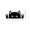 Waterproof Removable Cartoon Cat Car Sticker for Rearview Mirror Window Cute Animal Car Decor
