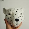 Leopard Ceramic Flower Vase Animal Wall Mounted Vase Decorative Vases Flower Arrangement Hydroponic Vases Decorations Ornament