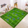 Football Field Pattern Carpet for Living Room Bedroom Kids Play Area Sports Floor Mat Anti Slip Doormat  Suitable for Home Decor