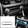 ABS Carbon Fiber Style Central Middle Air AC Conditioning Control Panel Cover Trim for Toyota RAV4 XA50 -2024 Interior Parts