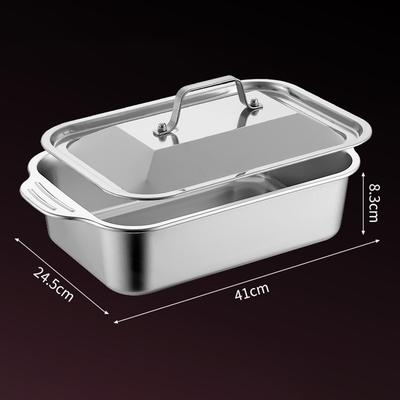 Teglia per Lasagne a Cinque Strati in Acciaio Inossidabile