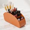 5 Compartments Remote Control Holder Solid Color Simple Makeup Brush Storage Bucket Multifunctional Stable