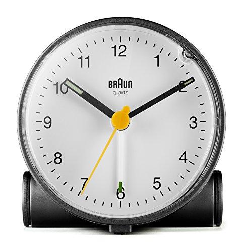 BRAUN Classic Analog Alarm Clock BC01BW