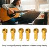 6PCS Metal Guitar Hex Head Screws Black Golden Silver Guitar Mounting Screws  Electric Guitar