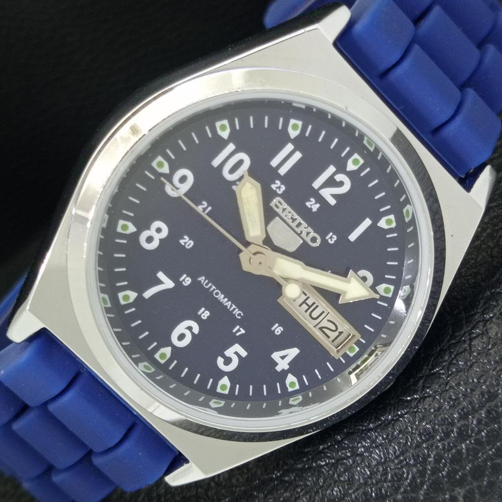 

SEIKO 5 AUTOMATIC 6309A VINTAGE REFURBISHED JAPAN MENS BLUE DIAL WATCH a441758-1 Sk-a441758