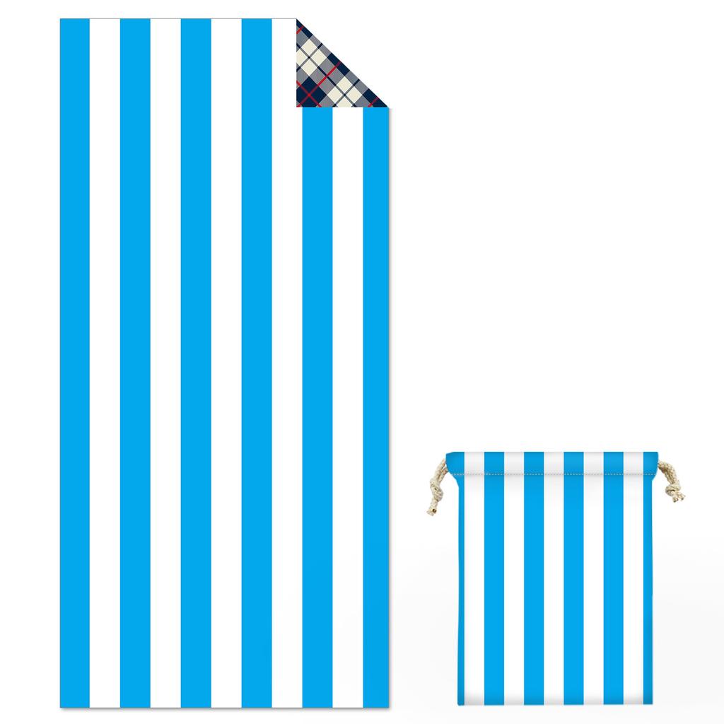 * Size Striped Double-sided Printed Beach Towel Printed Towel Bath Towel Water Absorption