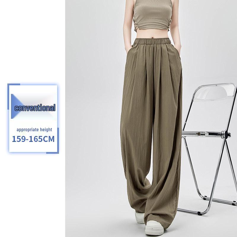 Women's High-Waisted Loose Linen Wide-Leg Summer Pants