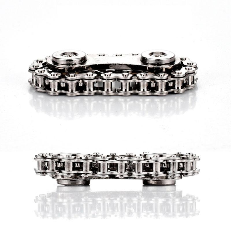 Steering Wheel Fingertip Gyroscope Sprockets EDC Chains Toy Roadbike Swivel