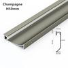 0.5m/1m H40/50/65mm LED Baseboard Bar Light Aluminium Profile Channel Metal Wall LED Skirting for Corridor Strip Linear Lamp