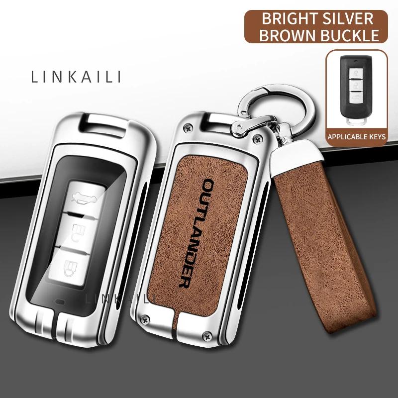 

Підходить для Mitsubishi Outlander 2WD 4WD 2016 2017 2018 2019 чохол для ключа автомобіля металевий високоякісний шкіряний корпус для ключа автомобіля аксесуари жовтий