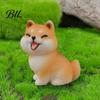 Miniature Figurine Tiny Dog Little Pet Resin Ornament Animal Figures for Cute Small Micro Fairy Garden Landscape DIY Crafts Aquarium Plant Pot