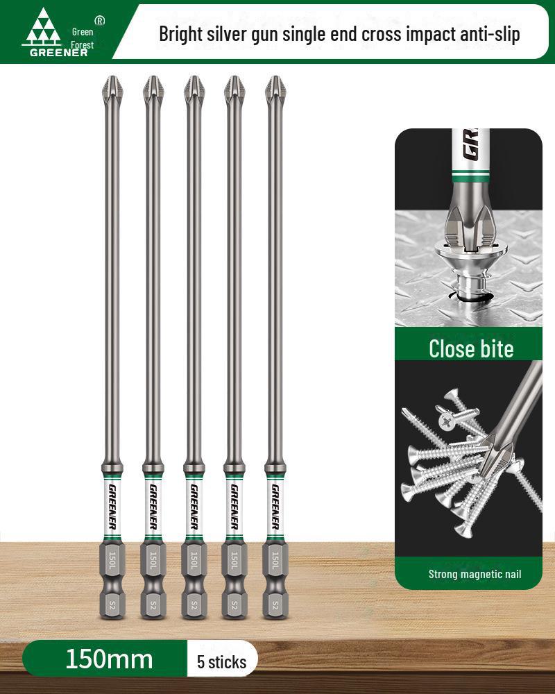 Green Forest Magnetic Non-slip Electric Screwdriver & Flashlight Drill Set