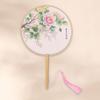 with Pendant Embroidery Fan Chinese Style Silk Fan Classical Chinese Style Fan  Photography Prop