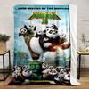 Pandas Gathered Joyfully with Dumplings In a Vibrant, Scenic Village. for All Seasons Blanket Lunch Break Throw Gift