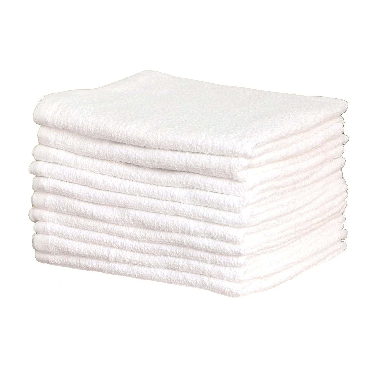 

19inch Face towel white thin 10-piece set 200 monme quick-drying 100 cotton 86cm long size washing sauna gym sports easy wrap suitable commercial use