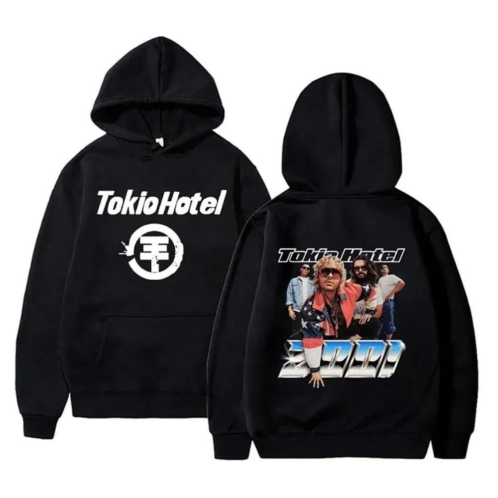 Kaulitz 89 Tokio Hotel Hoodies Rock Band Pullovers Bill Kaulitz Print Sweatshirt Hoodie Y2k Streetwear Tokio Hotel Sweatshirts