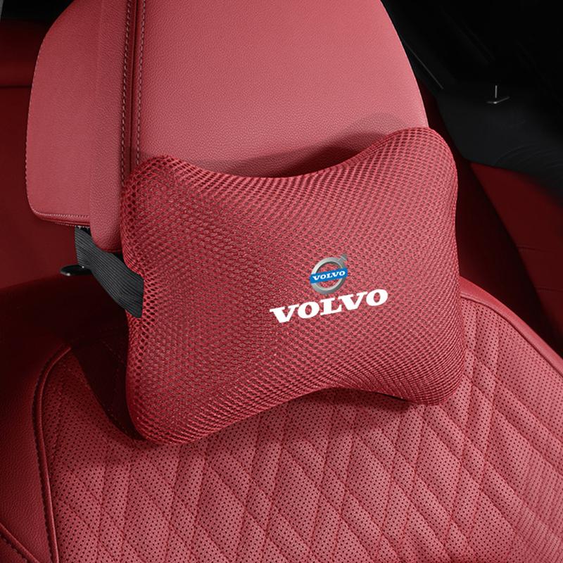 1 ks Autosedačka Opěrka hlavy Ledové hedvábí Logo auta Polštářek na krk Pro Volvo XC90 V90 V60 XC60 V40 EC40 EX40 S80 S60 S90 C40 XC40 V70 XC70 C3